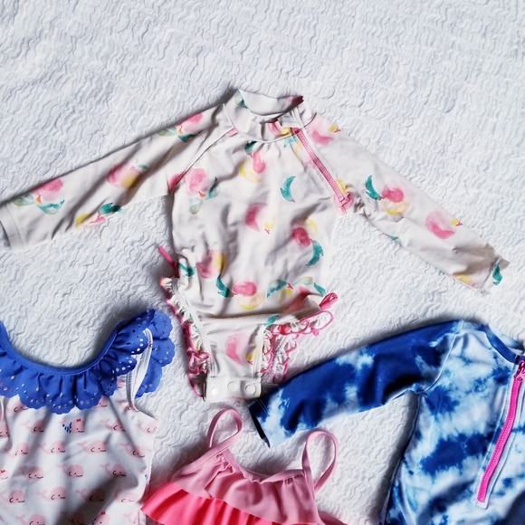 Baby 12 month / 6-12 month Swimsuit Rashguard Lot Baby Gap and Jessica Simpson - Picture 4 of 8